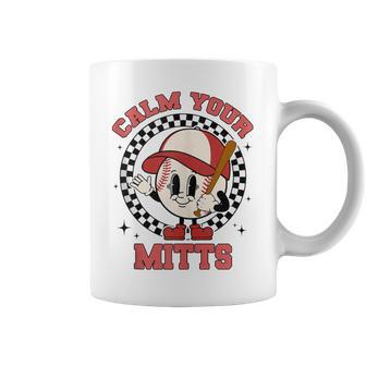 Calm Your Mitts Baseball Mom Mother's Day Softball Mom Coffee Mug - Monsterry UK