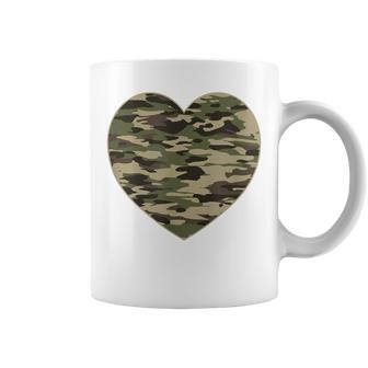 Camo Heart Valentines Day Camoflauge Military Tactical Coffee Mug - Monsterry DE