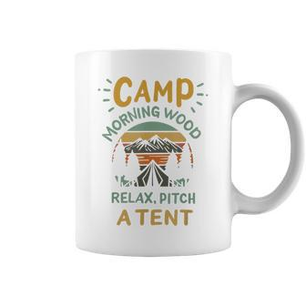 Camp Morning Wood Camper Morning Wood Coffee Mug - Monsterry CA