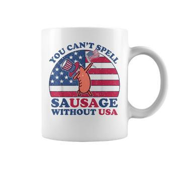 You Can’T Spell Sausage Without Usa 4Th Of July Quote Coffee Mug - Monsterry