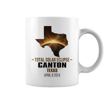 Canton Texas Total Solar Eclipse 2024 Coffee Mug | Mazezy