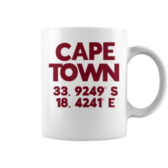 Cape Town Gps Coordinates Coffee Mug - Monsterry CA