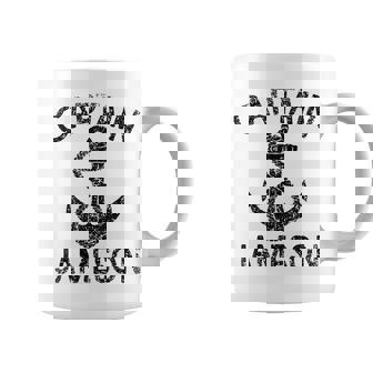 Capitán Jameson Yacht Anchor Barco Barco Barco Taza de café - Regaloses