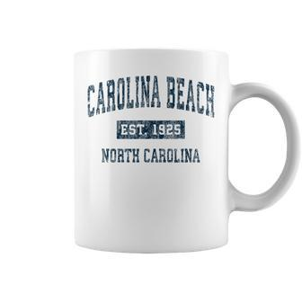 Carolina Beach North Carolina Nc Vintage Sports Navy Coffee Mug - Monsterry AU