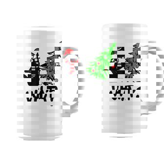 Cat What Christmas Murderous Black Cat Pushing Tree Xmas Coffee Mug | Mazezy