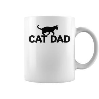 Cat Dad Cat Cute Cat Fathers Day Coffee Mug - Monsterry CA
