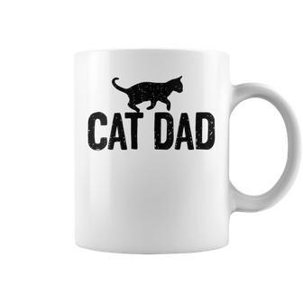 Cat Dad Cat Cute Vintage Cat Fathers Day Coffee Mug - Monsterry AU