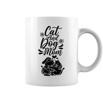 Cat And Dog Mom Dogs Lover Cats Mother Mommy Mama Mother's Coffee Mug - Thegiftio UK