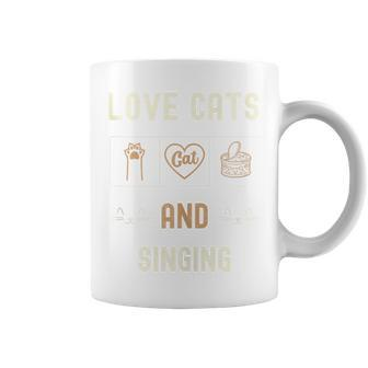 Cat Lover Cats And Singing Kittens Pet Women Coffee Mug - Monsterry CA