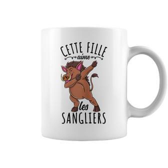 Cette Fille Aime Les Sangliers Tasse - Cadeauxyz
