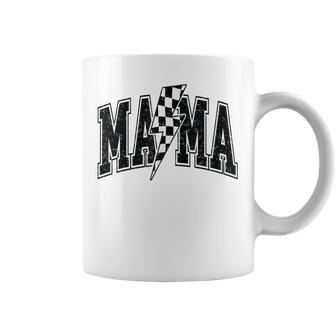 Checkered Mama Lightning Bolt Mother's Day For Mom Mother Coffee Mug | Mazezy