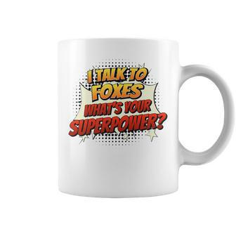 Chicken Dad Mom Talk Superpower Fox Coffee Mug - Monsterry DE