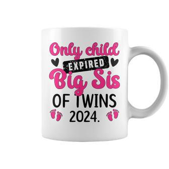 Only Child Promoted To Big Sister Of Twins 2024 Coffee Mug - Seseable