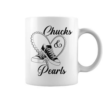 Chucks And Pearls Black 2023 For And Coffee Mug - Thegiftio UK