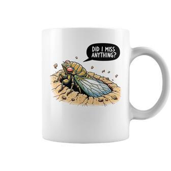 Cicada Did I Miss Anything Cicada Summer 2024 Coffee Mug - Monsterry DE