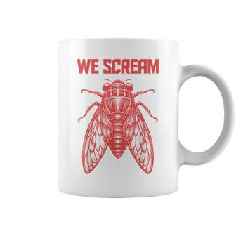 Cicada We Scream 2024 Coffee Mug - Monsterry
