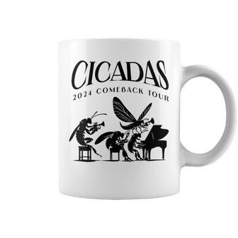 Cicadas 2024 Comeback Tour Band Concert Insect Emergence Coffee Mug - Monsterry DE