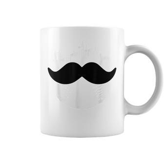 Cincinnati Baseball Skyline Cincy Moustache Red Novelty Coffee Mug | Crazezy UK