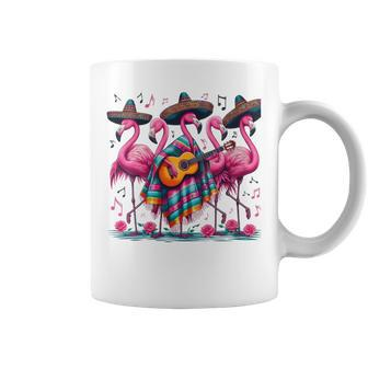 Cinco De Mayo Mexican Fiesta Flamingo Guitar Poncho Sombrero Coffee Mug | Mazezy DE