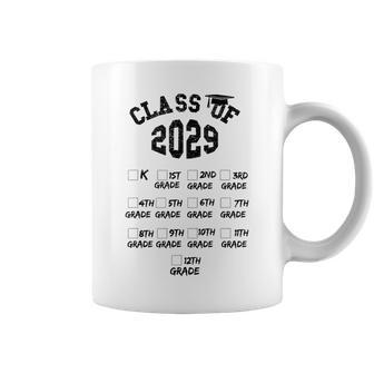 Class Of 2029 Grow With Me With Space For Check Marks Coffee Mug - Monsterry