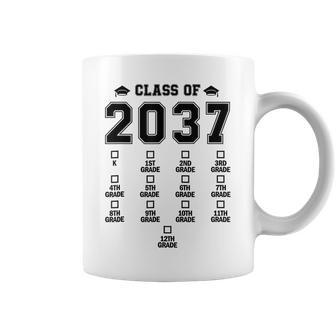 Class Of 2037 Grow With Me Pre-K To 12Th Grade Handprint Coffee Mug - Seseable