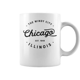 Classic Vintage Retro Chicago Illinois Windy City Usa Coffee Mug - Monsterry DE