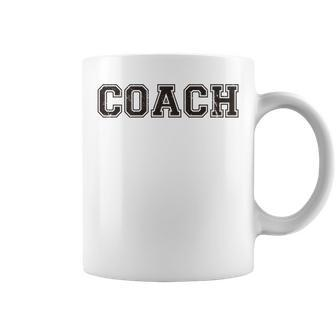 Coach On Back For Softball Coaching Team Baseball Coffee Mug - Monsterry CA