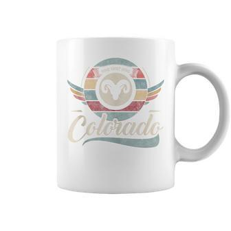Colorado Vintage State Wild Sheep Retro Sweet Home Boho Coffee Mug - Monsterry CA