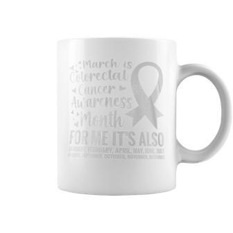 Colorectal Cancer Awareness Month Colon Cancer Survivor Coffee Mug | Mazezy