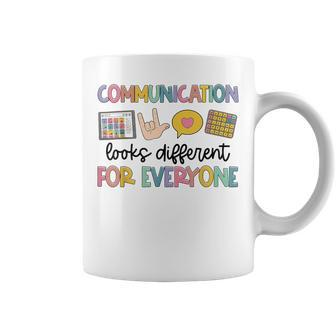 Communication Looks Different For Everyone Speech Therapy St Coffee Mug - Monsterry DE