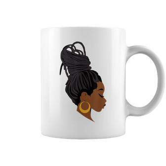 Cool Black Woman With Dreadlocks African American Afro Women Coffee Mug | Mazezy