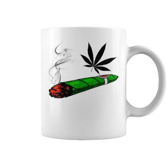 Cool Green Weed Cannabis 420 Stoner Marijuana Coffee Mug | Crazezy
