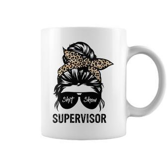 Cool SHIT Show Supervisor Hilarious Vintage For Adults Coffee Mug - Monsterry CA