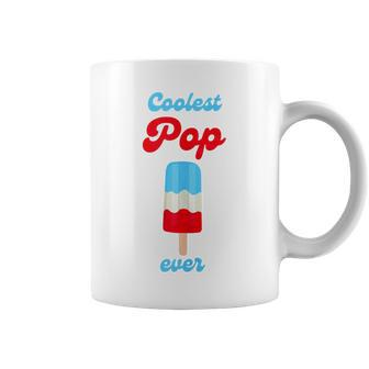 Coolest Pop Ever Fathers Day Dad Grandfather Popsicle Coffee Mug - Seseable