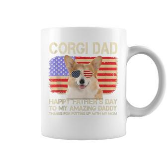 Corgi Dad Happy Fathers Day To My Amazing Daddy Dog Coffee Mug - Thegiftio UK
