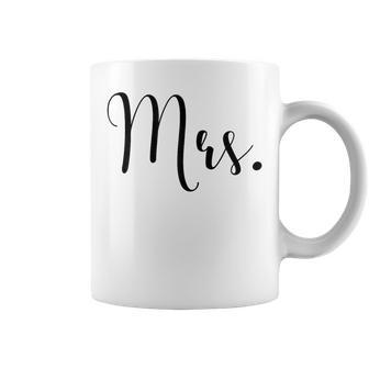 Couple Woman Marriage Bride Bachelorette Mrs Coffee Mug - Seseable
