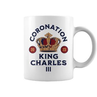 Couronnement Royal Du Roi Charles Iii Monarque Britannique 2023 Avec Col En V Tasse - Cadeauxyz