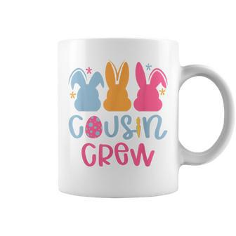 Cousin Crew Cute Bunny Rabbit Matching Easter Day Party Coffee Mug | Mazezy