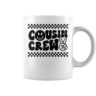 Cousin Crew Happy Face Matching Family Group Trip Vacation Coffee Mug - Thegiftio UK