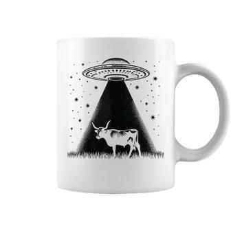 Cow Farmer Breeder Alien Shorthorn Cattle Ufo Coffee Mug - Monsterry CA