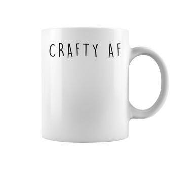 Crafty Af Crafter Coffee Mug - Monsterry