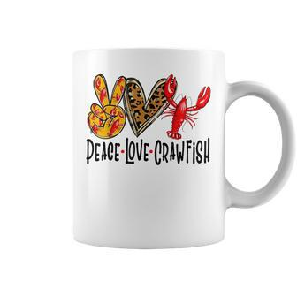 Crawfish Outfit Girl Craw Fish Season Leopard Love Coffee Mug - Seseable