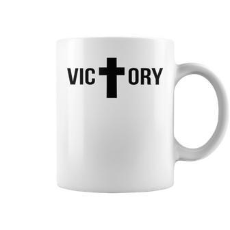 Croix De Victoire Chrétien Jésus-Christ Tasse - Cadeauxyz