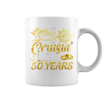 Cruising Through 50 Years 50Th Anniversary Cruise Couple Coffee Mug - Monsterry UK