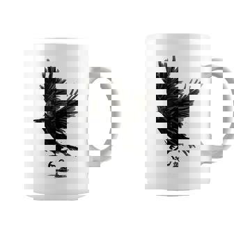 Cuervo Pájaro Cuervo Tatuaje Taza de café - Regaloses