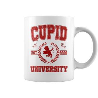Cupid University Est 2000 Happy Valentine Day Anniversary Coffee Mug - Monsterry