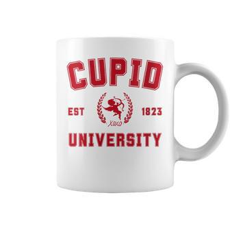 Cupid University College Valentines Day Love Red Coffee Mug - Monsterry CA