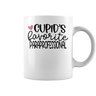 Cupids Favorite Paraprofessional Valentines Day Para Teacher Coffee Mug | Seseable CA