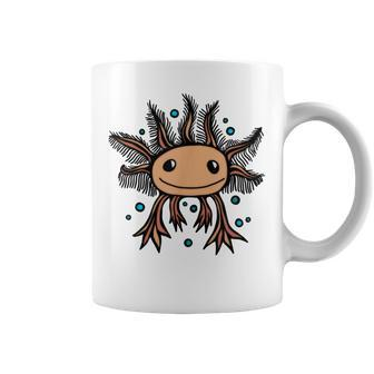 Cute Baby Axolotl Kawaii Style Mexican Walking Fish Animal Coffee Mug - Monsterry UK