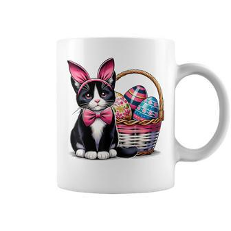 Cute Cat Kitty Easter Day Bunny Eggs Cat Lover Girls Coffee Mug - Seseable